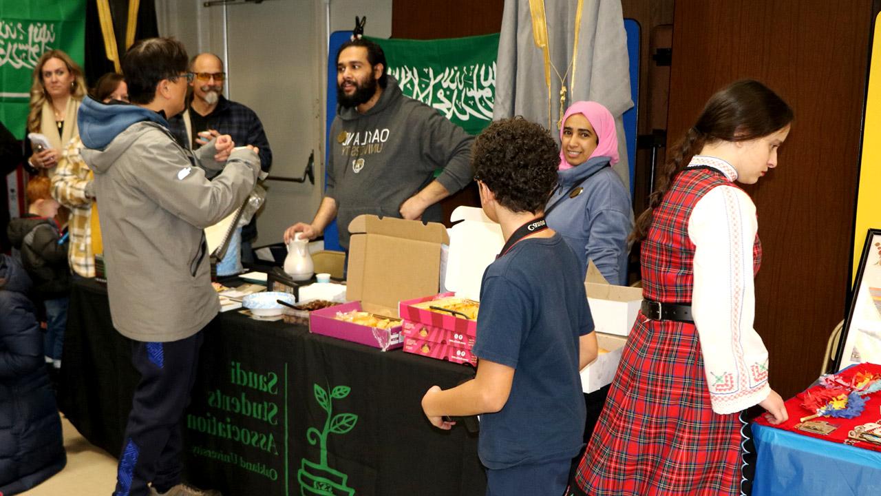 At the inaugural Multicultural Festival at the Waterford Montessori Academy